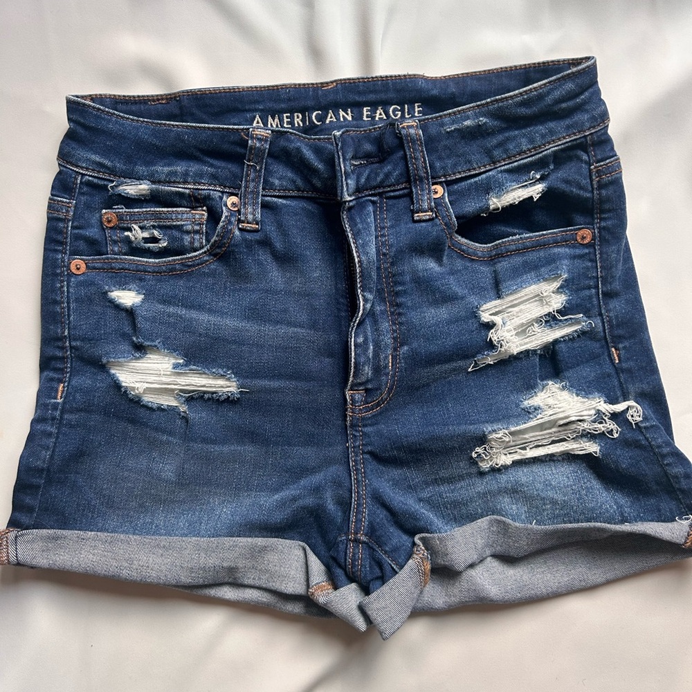 American Eagle Bundle! 2 Blue Denim Shorts - Picture 2 of 9